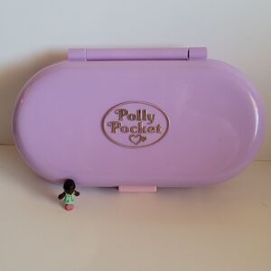 Polly Pocket Stampin School Playset with Figure Bluebird 1992 Vintage Doll